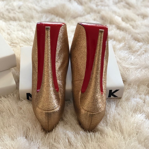 Loubuotin Highness 160 mm Gold glitter platform!! - Picture 4 of 13